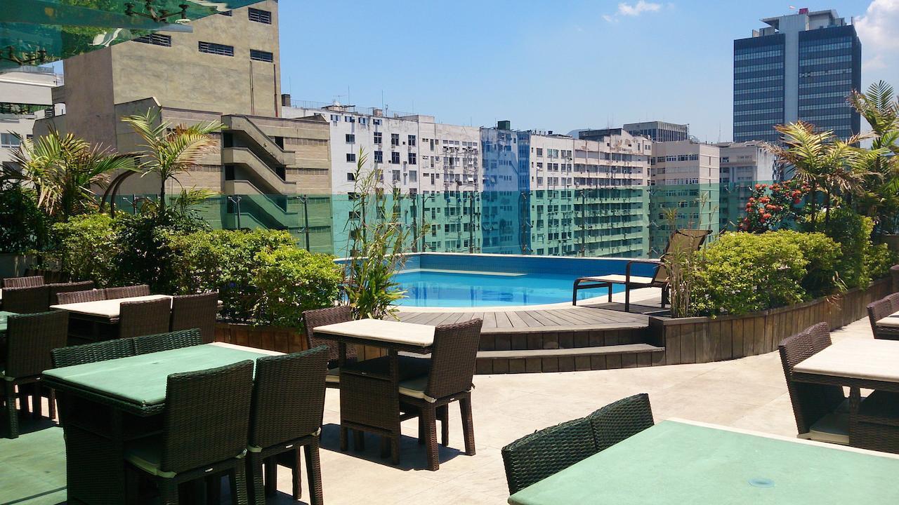 Hotel Atlantico Tower Rio de Janeiro Bagian luar foto Rooftop pool of a hotel in Santiago de Chile